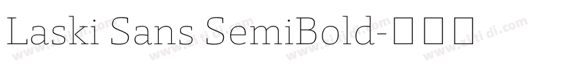 Laski Sans SemiBold字体转换 Laski Sans SemiBold字体转换